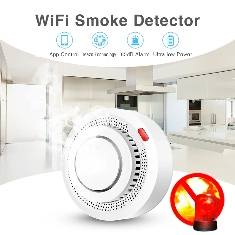 Умный датчик дыма Tuya Smart W – обзор и цена Smoke Detector Interconnected