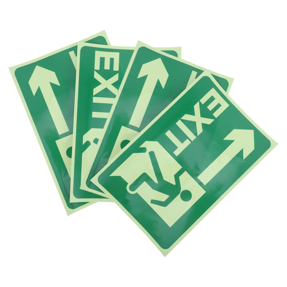 4 шт. светящихся наклеек для в – обзор и цена Emergency Exit Sign