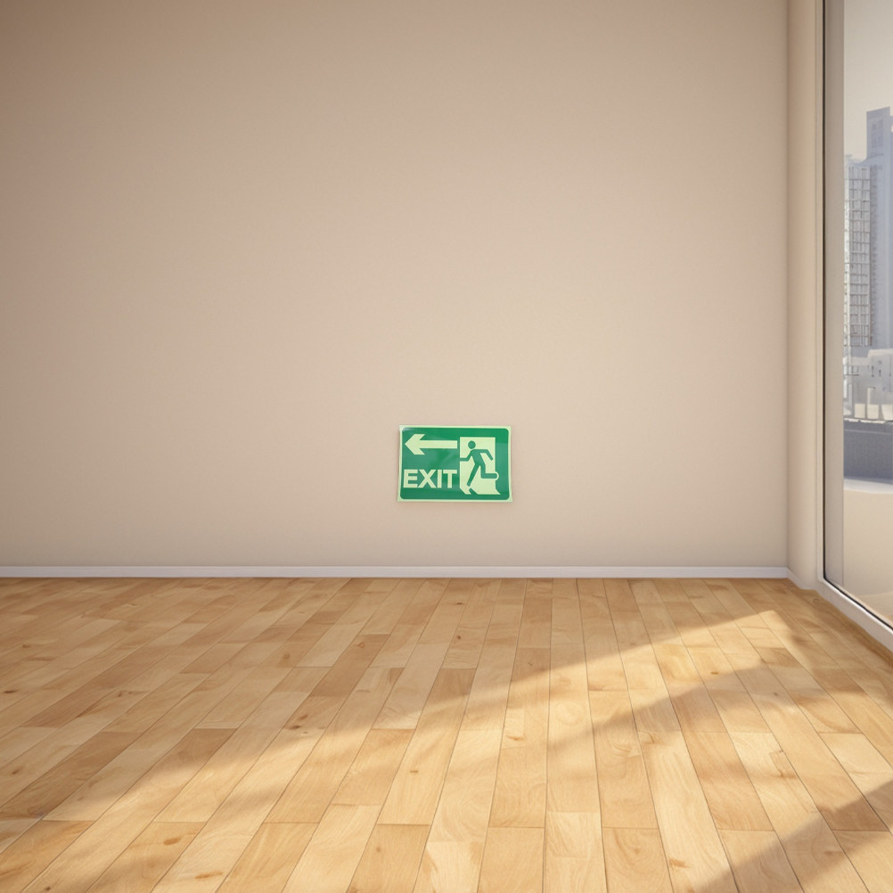 4 шт. светящихся наклеек для в – обзор и цена Emergency Exit Sign