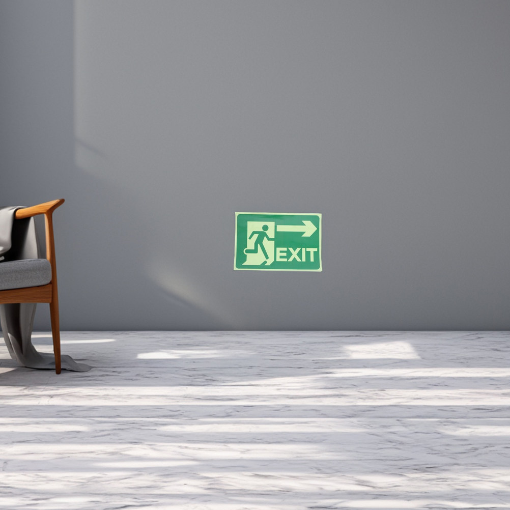 4 шт. светящихся наклеек для в – обзор и цена Emergency Exit Sign